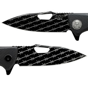ASP-55739 ASP PDK Engravers Edition Spring Assisted Opening Flipper Pocket Knife