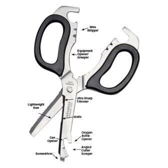 EMI-8000 EMI - Emergency Medical Multi Purpose Rescue Shears Black