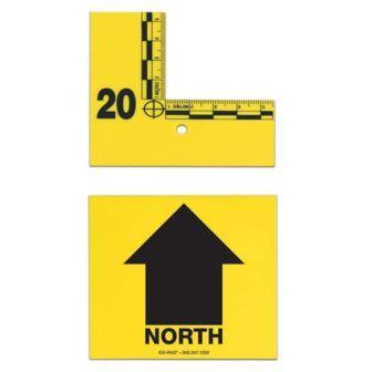 EP-IDF-D16Y Forensics Source Flat-Type Arrow Markers 3 North Yellow