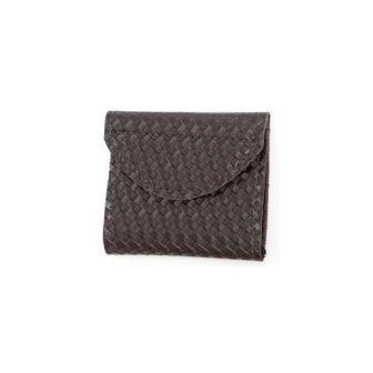 GG-K555W Gould & Goodrich Two Pocket Glove Case Black Basket Weave Finish