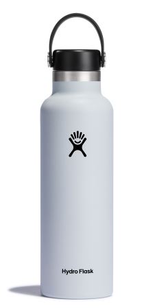 HDF-S21SX110 Hydro Flask Standard Mouth Insulated Water Bottle with Flex Cap 21 Ounce White
