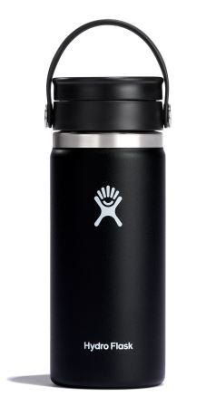 HDF-W16BCX001 Hydro Flask Wide Mouth Insulated Bottle with Flex Sip Lid 16 Ounce Black