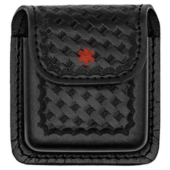 HERO-1419WC-1 Heros Pride AirTek NARCAN Nasal Spray Case with Slide-On Backing Basket Weave Finish Hidden Hardware