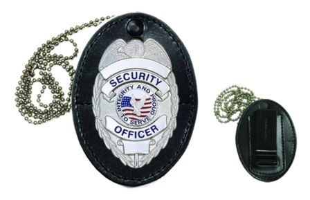HERO-9140S Heros Pride Universal Oval Badge Holder - 2.625 Inch x 3.625 Inch