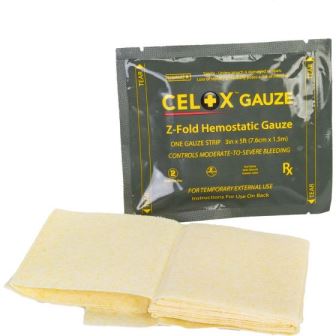 NAR-30-0064 North American Rescue Celox Z-Fold Hemostatic Gauze