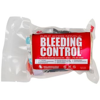 NAR-80-0465 North American Rescue Individual Bleeding Control Kit - Basic - Vacuum Sealed