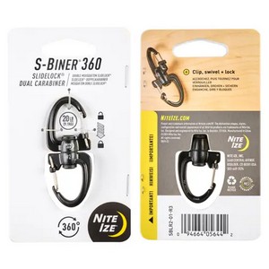 NISBLR2-01-R3 Nite-Ize S-Biner 360 SlideLock Dual Carabiner
