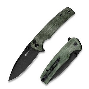 SN-S21007-2 SENCUT Sachse Flipper Folding Pocket Knife Black