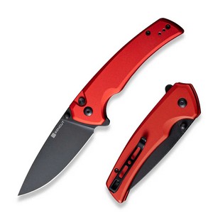 SN-S21022B-2 SENCUT Serene Flipper Folding Pocket Knife Aluminum Handle Black