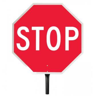 TS-PSRF Pro-Line Traffic Safety Stop/Stop Reflect Paddle Sign