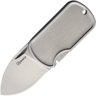 ABX18654 Albainox Dog Tag Framelock Pocket Knife