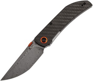 B1078A4 Tenable Tarkin Linerlock Pocket Knife Carbon Fiber Damascus