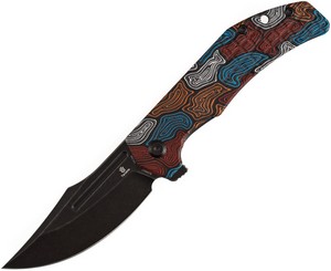 Tenable Orion Linerlock Pocket Knife Topographic G10 - B1089A7