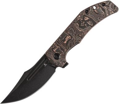 Tenable Orion Linerlock Pocket Knife Copper Foil - B1089C3