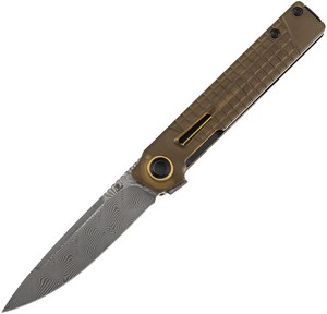 B2123A5 Tenable Kitpu Linerlock Pocket Knife Damascus PEI