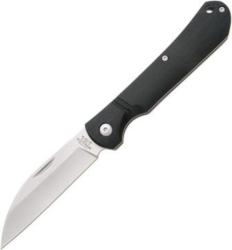 BC484GB Bear & Son 4.5 Inch Black G10 Wharncliff Slip Joint Pocket Knife