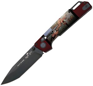 BCU26AUG Bear & Son Nekama I Crossbar Lock Pocket Knife Pinup