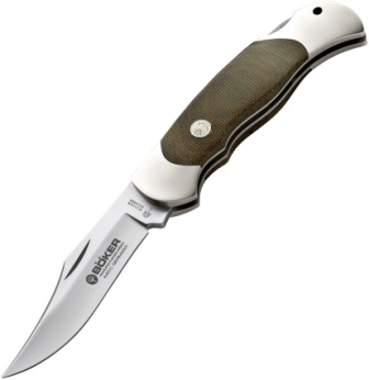Boker Optima Lockback Pocket Knife Green Micarta - BO113005
