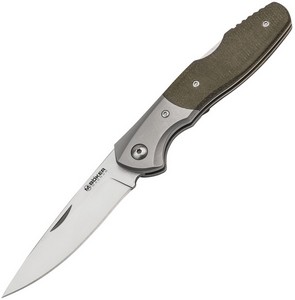 BOM01SC079 Boker Magnum Nice Lockback Pocket Knife Green Micarta