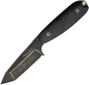 BRAD35T101N Bradford Guardian 3.5 Fixed Blade Knife Tanto 3D Black
