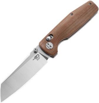 Bestech Knives Slasher Axis Lock Pocket Knife Natural - BTKG43D
