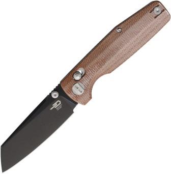 BTKG43E Bestech Slasher Axis Lock Pocket Knife Natural