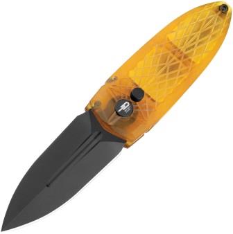 Bestech Ququ Buttonlock Pocket Knife Ultem Black - BTKG57D2