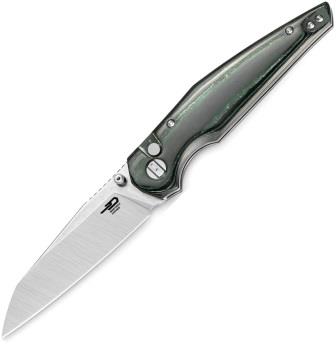 Bestech Snakebird Button Lock Pocket Knife Green - BTKG58A