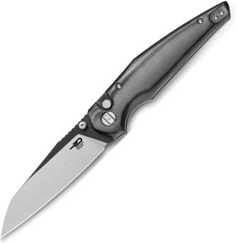 Bestech Snakebird Button Lock Pocket Knife Black - BTKG58B