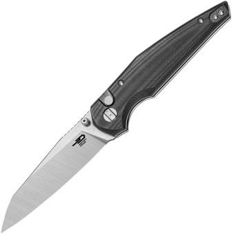 Bestech Snakebird Button Lock Pocket Knife Black - BTKG58C