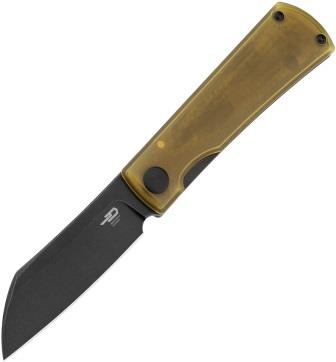 BTKT2401C Bestech Bruv Framelock Pocket Knife Titanium/Ultem
