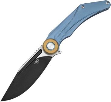 BTKT2403D Bestech Seraph Framelock Pocket Knife Ti Blue