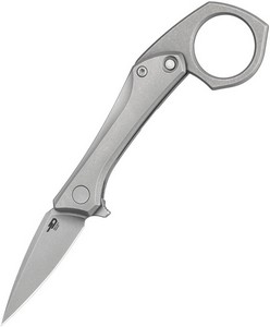 BTKT2605B Bestech Duci Framelock Pocket Knife Titanium Darkwash