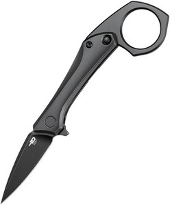 BTKT2605C Bestech Duci Framelock Pocket Knife Titanium Blackwash
