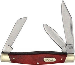 BU371RDSBP Buck Stockman Pocket Knife Redwood