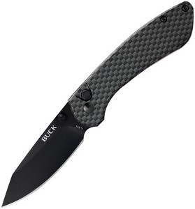BU743CFSC Buck Mini Sovereign Button Lock Pocket Knife Carbon Fiber