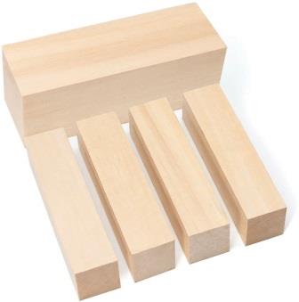 BVRBW1 BEAVERCRAFT Basswood Carving Block Set