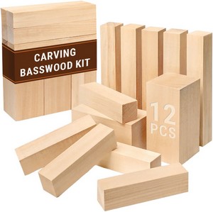 BVRBW12 BEAVERCRAFT Carving Blocks Set 12 Piece