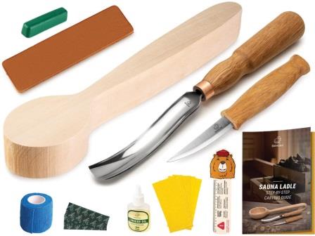 BVRDIY11 BEAVERCRAFT Sauna Ladle Carving Kit