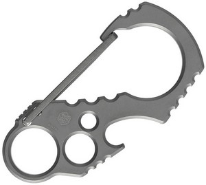 C011A2 Kansept Carabiner Bead Blast Titanium