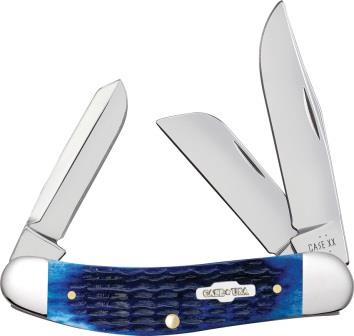 CA02795 Case Cutlery Sowbelly Pocket Knife Corn Cob Blue