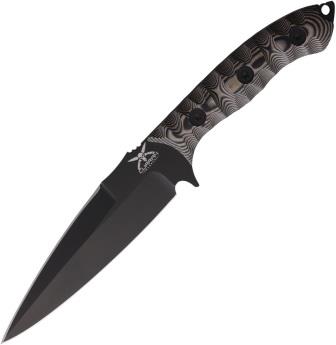 CBLJAV001 Curran Blades Javelin Fixed Blade Knife Black Tan