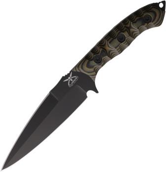 CBLJAV002 Curran Blades Javelin Fixed Blade Knife Black Camo