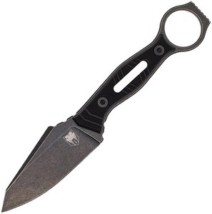 CBTLSKBLKDSW Cobratec Landshark Fixed Blade Knife Black Stonewash
