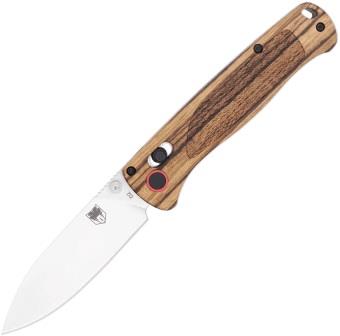 CBTZWDBLD Cobratec Bar Lock Pocket Knife Zebra Wood Drop Point