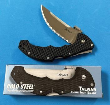 Lynn Thompson Collection Talwar Pocket Knife 4 Inch Serrated - CHLT00018