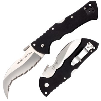 CHLT00444 Lynn Thompson Collection Black Talon II Tri-Ad Lock Pocket Knife