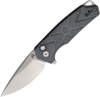 CMB14G CMB Made Knives Button Lock Pocket Knife Gray G10
