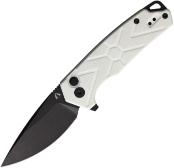 CMB14W CMB Made Knives Button Lock Pocket Knife White G10