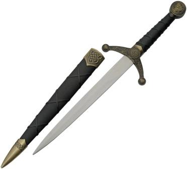 CN211532GD Celtic Knot Dagger Gold